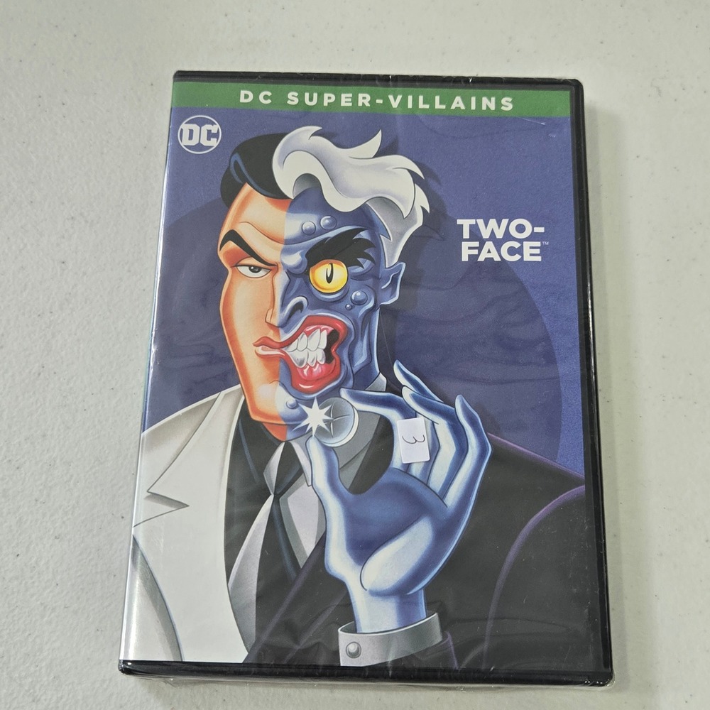 DC Super-Villains Two-Face DVD Batman The Animated Series Harvey Dent New Sealed